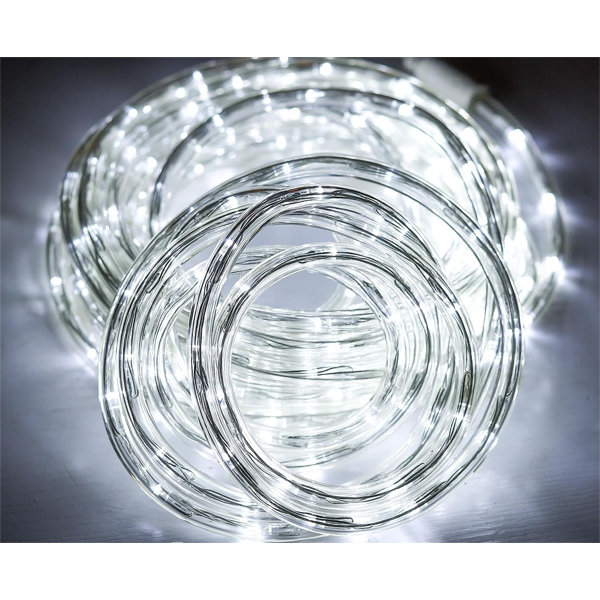 HELYIVLE 32.81 Ft Solar Smart Integrated LED Outdoor/Indoor Rope Lights